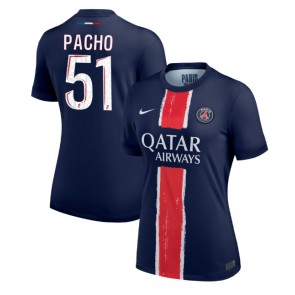 Paris Saint-Germain Willian Pacho #51 Dámské Domácí Dres 2024-25 Krátký Rukáv